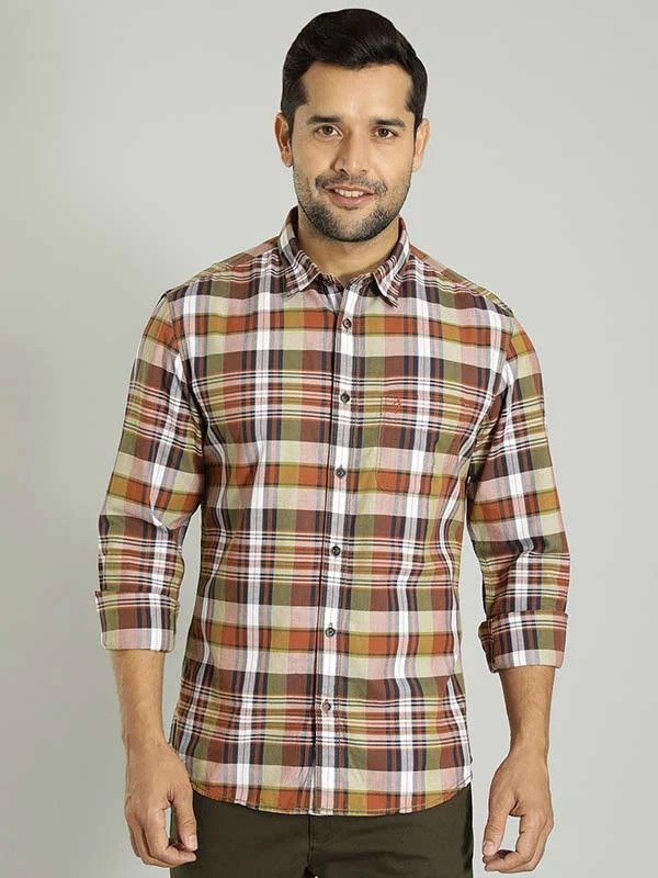 Indian Terrain Men Checkered Multicolor Shirt